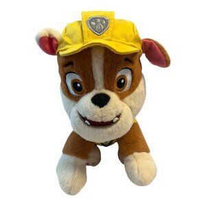 GUND Paw Patrol Rubble Plush Toy – Yellow Hat & Vest – 9” Bulldog Stuffed Animal